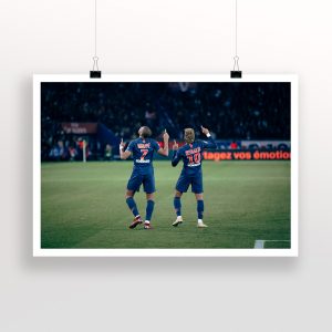 “Kylian M’Bappe & Neymar Jr”, sur C-Print Fujiflex, Art print limited 30 ex.